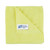CW Office Microfibre Cloth 400 x 400mm Yellow, stacked yellow microfibre cleaning cloths with a Robert Scott label.