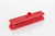 CW Office Soft Washable Broom Head 30cm Red, a red broom head with soft bristles and a mounting hole for easy attachment.