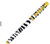 CW Office Pukka Wild Premium Ballpoint Zebra Pen, a stylish black and white zebra pattern pen with gold accents and a gold clip.