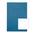 CW Office RHINO 13 x 9 Oversized Exercise Book 40 Pages Light Blue F12 Pack of 10, front view of a blue exercise book with a label area on the cover.