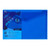 CW Office Polyfile Foolscap Electra Blue - 5 Files, product image showing a blue plastic folder for organizing documents with secure press-stud closure and double welded edges for extra strength.