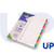 CW Office UP Index White Multicolour Tabs 1-20, image of a pack of file index tabs with colorful numbered tabs from 1 to 20 for organization.