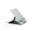 CW Office Laptop Stand with Document Holder for Oversized Laptops, natural aluminium foldable laptop riser with adjustable angle and built-in document holder