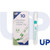CW Office UP Drywipe Chisel Tip Marker Green, marker pen with white body and green cap, displayed beside the packaging box.