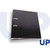 CW Office UP A4 70mm Lever Arch File - Black, sturdy black lever arch file with metal rings for organizing documents.