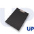 CW Office UP A4 PVC Clipboard Black (10), black A4 size PVC clipboard with a metal clip.