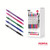 CW Office Zebra Z-Grip Retractable Ballpoint Pen Assorted Ink 50 Pack, set of colorful pens with black, blue, green, red, purple, pink ink, and a box display