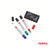 CW Office Zebra Whiteboard Marker Bullet Double Ended Pack 50 Assorted, featuring whiteboard markers with black, green, red, and blue caps and an eraser.