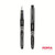 CW Office Zebra Disposable Fountain Pen Black Box 12, two black and gray Zebra fountain pens with clip and grip, branded with Zebra and Fountain Pen text, for office and stationery use.
