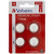 Various Verbatim (49532) CR2025 Battery Lithium 3V 4 Pack, image of four batteries in packaging with Verbatim branding and red and white color scheme.