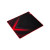 Various Marvo Scorpion G55 Blaze M Medium Size Non-Slip Microfibre Gaming Surface Mat (Black), top view of the black gaming mouse pad with red accents and textured surface for enhanced grip and precision.