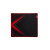 Various Marvo Scorpion G55 Blaze M Medium Size Non-Slip Microfibre Gaming Surface Mat (Black), close-up view of the black gaming mat with red accents and textured surface.