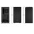 Various be quiet! Pure Base 600 Case, Black, MId Tower, featuring front I/O panel with 2 USB 3.2 Gen 1 Type-A ports and included 3 Pure Wings 2 Black PWM Fans, rear and side views showing spacious interior and sleek design