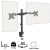 piXL Desk-Mounted Fully-Adjustable Dual Monitor Arm for Screens Up To 27 inch with VESA Mount & Built-In Cable Management