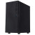 Various CIT Silent ES Black Mid-Tower Low Noise Computer Case, front view showing sleek design with 2 x 120mm PWM cooling fans and sound dampening material for quiet computing.