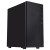 Various CIT Silent ES Black Mid-Tower Low Noise Computer Case, front view showing sound dampening material and two 120mm PWM cooling fans included