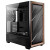 Various Antec FLUX Mid Tower PC Case, black and wood finish with tempered glass side panel, featuring 5 PWM fans, USB-C port, and compatible with E-ATX, ATX, mATX, and ITX motherboards.