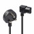 Various Lindy 30446 1m UK 3 Pin Plug To Right Angle IEC C13 Kettle Mains Extension Cable, black with UK plug and right-angle IEC C13 connector.