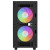 Various DeepCool CH360 Digital Gaming Case Black Mid Tower with Tempered Glass Side Window Panel, Advanced Cooling, USB 3.0/USB-C Ports, front view showing RGB fans.