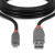 Various Lindy 36730 0.2m USB 2.0 Type A to Micro-B Cable, Anthra Line, black cable with USB Type A and Micro-B connectors.