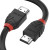 LINDY 36470 Black Line HDMI Cable, HDMI 2.0 (M) to HDMI 2.0 (M), 0.5m, Black & Red, Supports UHD Resolutions up to 4096x2160@60Hz
