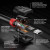 LINDY 36470 Black Line HDMI Cable, HDMI 2.0 (M) to HDMI 2.0 (M), 0.5m, Black & Red, Supports UHD Resolutions up to 4096x2160@60Hz