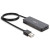 Various LINDY 42986 4 Port USB Hub, compact black USB 2.0 hub with 4 Type-A ports and plug-and-play installation for easy connectivity and data transfer
