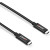 Various LINDY 43348 USB Type-C 3.2 Gen 2 Type C/C Active Cable, 3 m - Active Cable for Video Signals and Data Transfer up to 10 Gbps, showing the black cable with USB Type-C connectors on both ends.