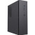 Various CiT S8i SFF Micro-ATX PC Case - 8.3L Compact Desktop Chassis, Brushed Front, 1 x 80mm Fan, 2 x USB 3.0, TFX PSU Support, Black, front view of the black mini tower with brushed metal finish and front ports.