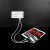 Various LINDY 73416 Power Adapter, USB, 24 pin USB-C, 20W, Fast Charge, Power Delivery 3.0, White, connected to multiple electronic devices including tablets and smartphones.