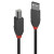 Various Lindy 36672 1m USB-A (M) to USB-B (M) 2.0 Cable, black with red accent, designed for reliable data transfer at 480Mbps