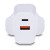 LINDY 73425 30W USB Type A & C Charger UK Plug, 3A, Power Delivery 3.0 + PPS, 2 Output Connectors (USB, 24 pin USB-C), White