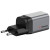 Various Verbatim GNC-35 GaN Charger 35W, compact fast-charging wall adapter with USB-C PD and USB-A QC 3.0 ports in black and grey.