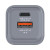 Various Verbatim (32200) GNC-35 GaN Charger 35W, compact wall charger with USB-C PD 35W and USB-A QC 3.0 ports, suitable for EU, UK, and US outlets.