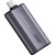 ADATA SC750 1TB USB-C Portable SSD, black titanium color with USB 3.2 Gen 2 interface and sleek design.