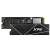 Various Adata XPG GAMMIX S70 Blade 1TB NVMe SSD, M.2 interface with heatsink, PCIe Gen4, 2280 form factor, showing the black and silver design with XPG logo and gold connector edge.