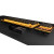 Various Be Quiet! Dark Mount Silent Linear Modular ARGB Gaming Keyboard with 8 Customisable Display Keys and Silent Linear Orange Switches, showcasing the sleek black keyboard with customizable RGB lighting and detachable modules on a gaming desk.