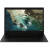Various Samsung Galaxy Chromebook Go XE340XDA-KA2UK, 14 Inch HD Screen Laptop with Intel Celeron N4500, 4GB RAM, 64GB eMMC, Chrome OS, open with display showing nature image