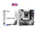 Various ASRock B760M PRO RS Intel 1700 Socket Motherboard, Micro-ATX, 4x DDR5 Slots, 3x M.2 Socket, Fitted I/O Shield, 2.5GbE LAN, detailed view of the motherboard with ports and slots.