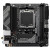 Various Gigabyte A620I AX (rev. 1.0) AMD AM5 Socket Motherboard, Mini-ITX, with DDR5 RAM slots, M.2 SSD slot, 2.5GbE LAN, Wi-Fi 6E connectivity, showing the motherboard layout and components.