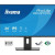 Various iiyama XB2497HSN-B1 24-inch IPS LCD USB-C Dock Display with 65W Charging and 4ms response time, image of the monitor's packaging with product branding and specifications.