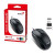 Various Genius DX-110 Wired USB-Type C Plug and Play Mouse, black ergonomic design with 3 buttons and scroll wheel, 1000 DPI optical tracking, in retail packaging.