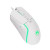 Various Marvo Scorpion M292 Capo 20 USB RGB Programmable Gaming Mouse (White), white gaming mouse with programmable buttons and green LED lighting.