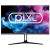 Various piXL PX24IDHFP 24 Inch 75Hz Full HD Widescreen IPS Monitor with 1920 x 1200 Resolution, 5ms Response Time, 75Hz Refresh Rate, HDMI, on a monitor stand with a colorful abstract background on the screen.