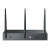 Various TP-Link Omada ER706W AX3000 WiFi 6 Gigabit VPN All-in-One Gateway Router, front view showing four antennas and multiple ports.