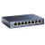 Various TP-Link TL-SG108 8-Port Metal 10/100/1000Mbps Gigabit Desktop Network Switch, showing a compact black metal switch with 8 Ethernet ports for fast network connectivity.