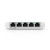 Various Ubiquiti USW-FLEX-MINI-3 UniFi USW Flex Mini 5 Port Smart Managed POE/USB C Powered Gigabit Network Switch (Triple Pack, No PSU), front view of the network switch showing five ports and LED indicators.