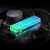 Various Adata LANCER NEON AX5U7200C3416G-DCLANRSG DDR5 7200MHz, 32GB (2 x 16GB) CL34 RGB System Memory features colorful neon LED lighting installed in a computer motherboard.