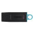 Various Kingston DataTraveler Exodia 64GB USB 3.2 Black with Cyan loop USB Flash Drive, black drive with cyan loop for easy attachment and portable data storage.