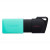 Various Kingston DataTraveler ExodiaM DTXM/256GB USB Flash Drive, turquoise and black USB 3.2 flash drive with moving cap design and 256GB storage capacity.